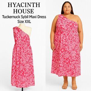 Hyacinth House for Tuckernuck Sybil One-Shoulder Floral Maxi Dress – Size XXL